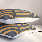Golden Yin Yang I Ching Pillow Sham Gallery Image 3
