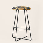 Golden Yin Yang I Ching Stool Gallery Image 1