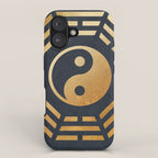 Golden Yin Yang I Ching iPhone Case Gallery Image 1