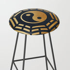 Golden Yin Yang I Ching Stool Gallery Image 2