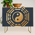 Golden Yin Yang I Ching Credenza Gallery Image 1