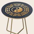 Golden Yin Yang I Ching Side Table Gallery Image 2