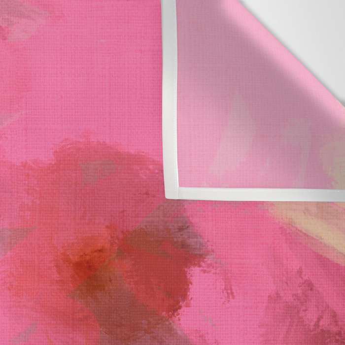pink floral illusion abstract art Wall Tapestry Gallery Image 3