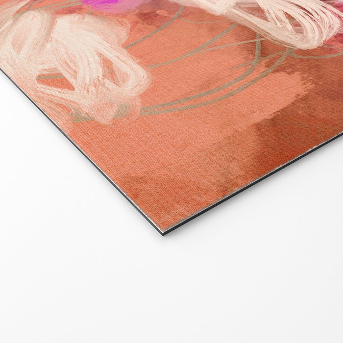 pink floral illusion abstract art Welcome Mat Gallery Image 2