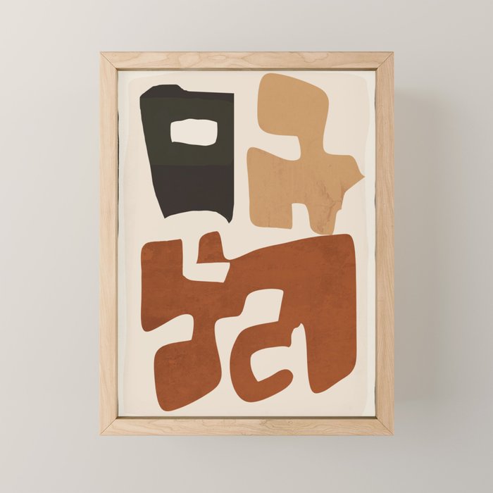 Modern Abstract Shapes 112 Mini Art Print Gallery Image 1