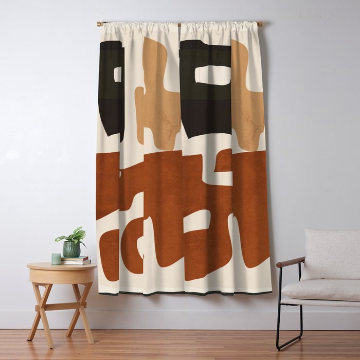 Modern Abstract Shapes 112 Window Curtain Gallery Image 5