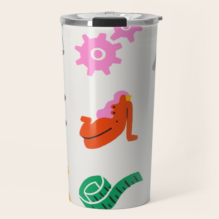 Virgo Emoji Travel Mug Gallery Image 1
