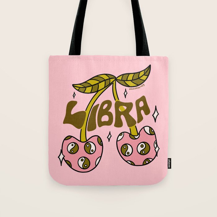 Libra Cherries Tote Bag Gallery Image 1