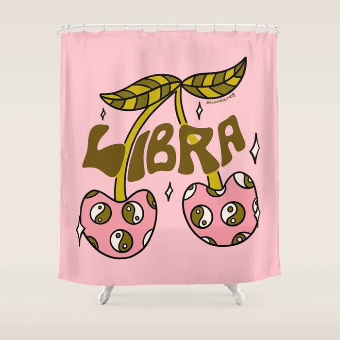 Libra Cherries Shower Curtain Gallery Image 1