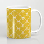 Bows & Ribbons Pattern XX Golden Yellow Coffee Mug Gallery Image 1