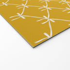 Bows & Ribbons Pattern XX Golden Yellow Welcome Mat Gallery Image 2