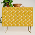 Bows & Ribbons Pattern XX Golden Yellow Credenza Gallery Image 1