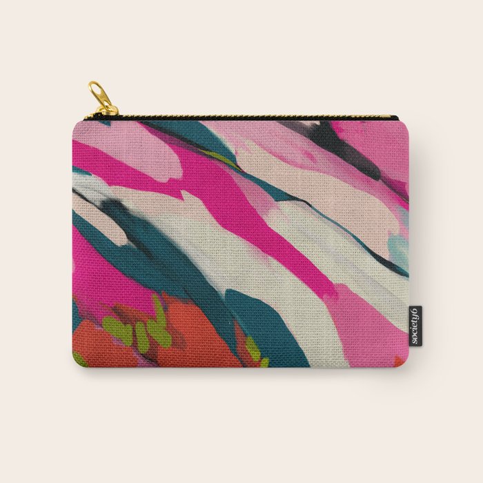 mountain landscape in pink Carry All Pouch Gallery Image 1