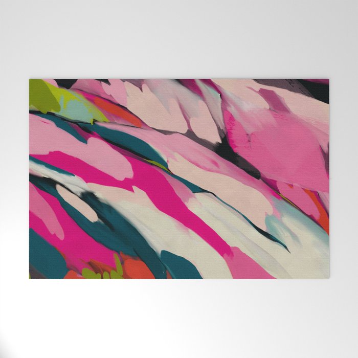 mountain landscape in pink Welcome Mat Gallery Image 1