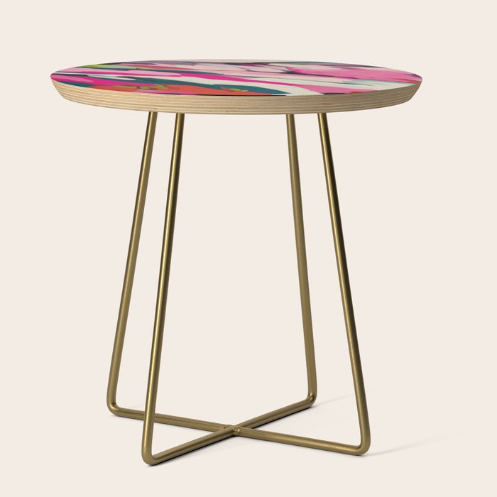 mountain landscape in pink Side Table Gallery Image 1