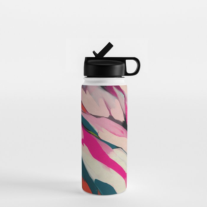 mountain landscape in pink Water Bottle Gallery Image 1