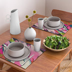 mountain landscape in pink Placemat Gallery Image 2