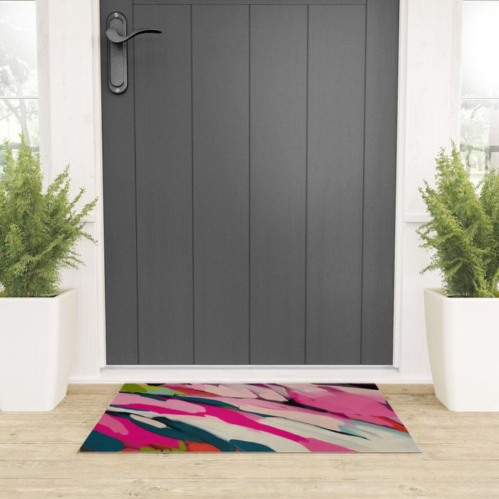 mountain landscape in pink Welcome Mat Gallery Image 3
