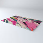 mountain landscape in pink Rug Gallery Image 3