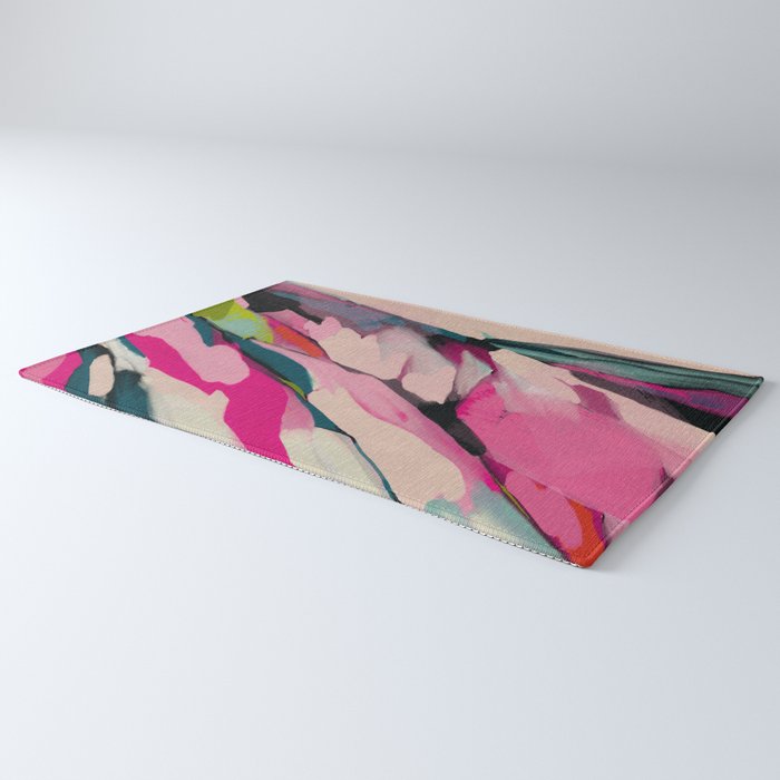 mountain landscape in pink Rug Gallery Image 3