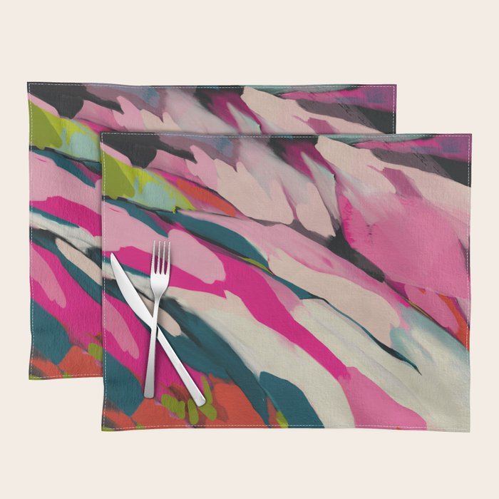 mountain landscape in pink Placemat Gallery Image 1