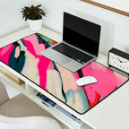 mountain landscape in pink Desk Mat Gallery Image 2