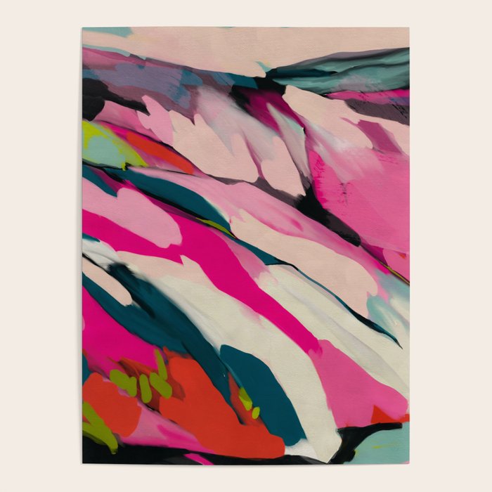 mountain landscape in pink Poster Gallery Image 4