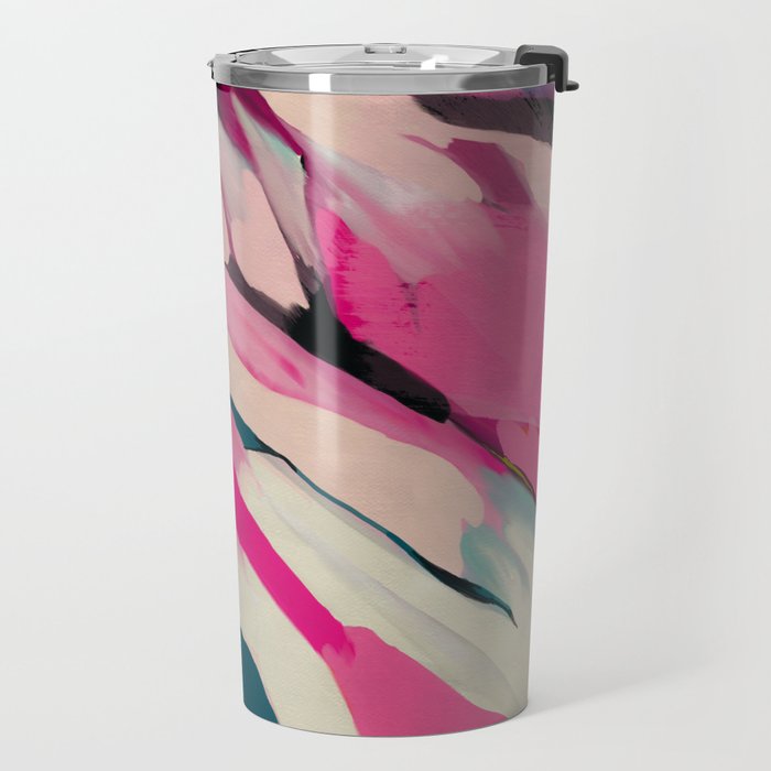mountain landscape in pink Travel Mug Gallery Image 2