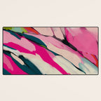 mountain landscape in pink Desk Mat Gallery Image 3