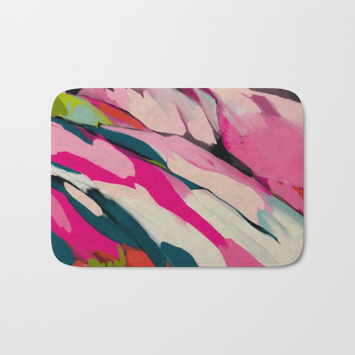 mountain landscape in pink Bath Mat Gallery Image 1