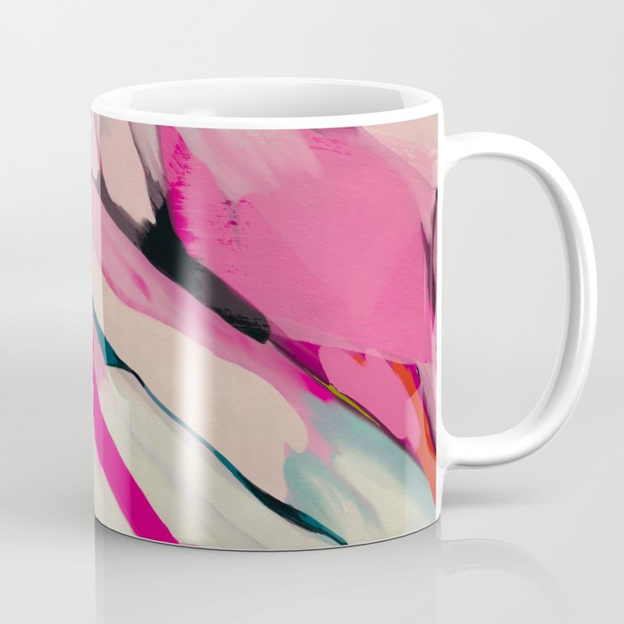 mountain landscape in pink Coffee Mug Gallery Image 1