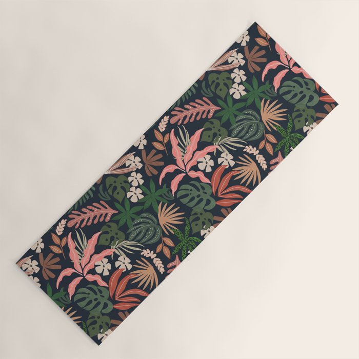 Dark Bohemian Tropical Charm Yoga Mat Gallery Image 1