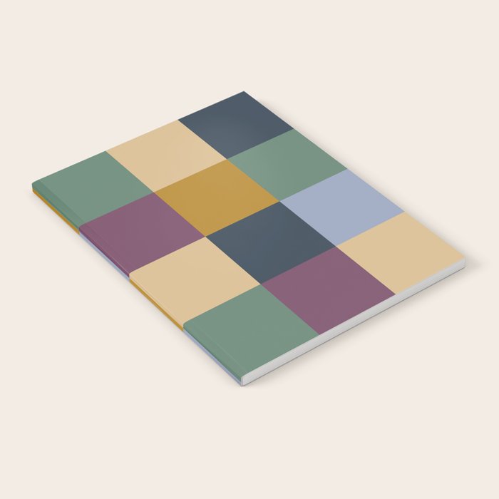 Bold Retro Checks Pattern - Large XIV Notebook Gallery Image 2