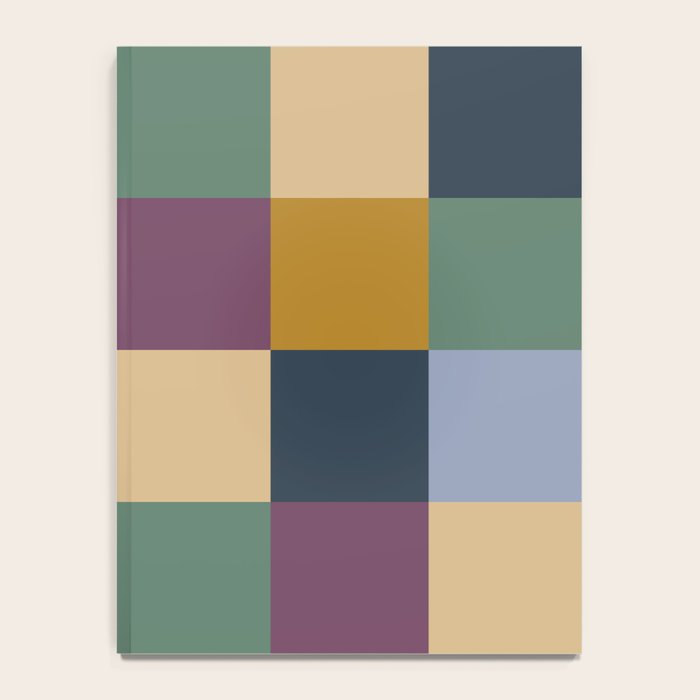 Bold Retro Checks Pattern - Large XIV Notebook Gallery Image 4