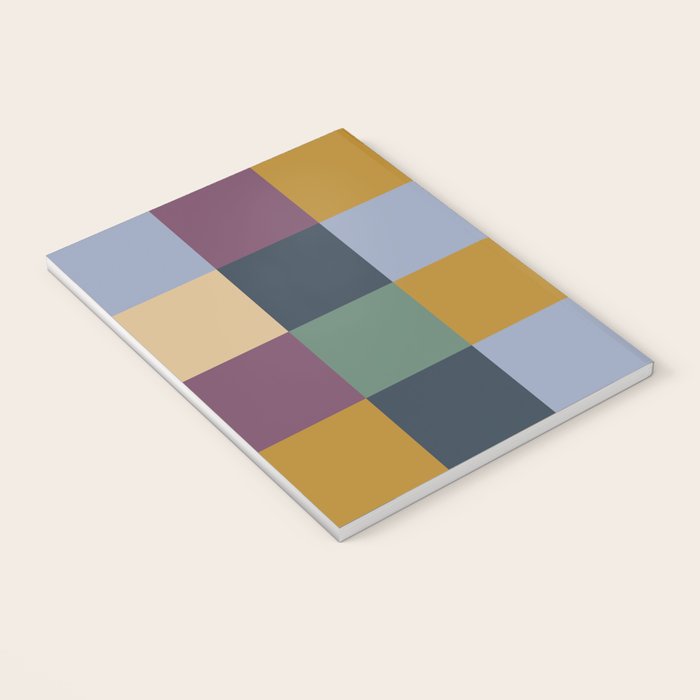 Bold Retro Checks Pattern - Large XIV Notebook Gallery Image 3