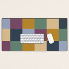 Bold Retro Checks Pattern - Large XIV Desk Mat Gallery Image 1