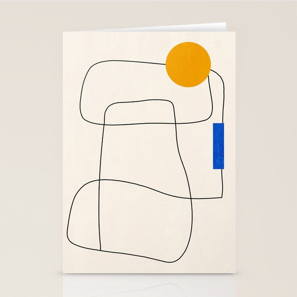 Minimal Geometric Shapes 67 Stationery Card Gallery Image 1