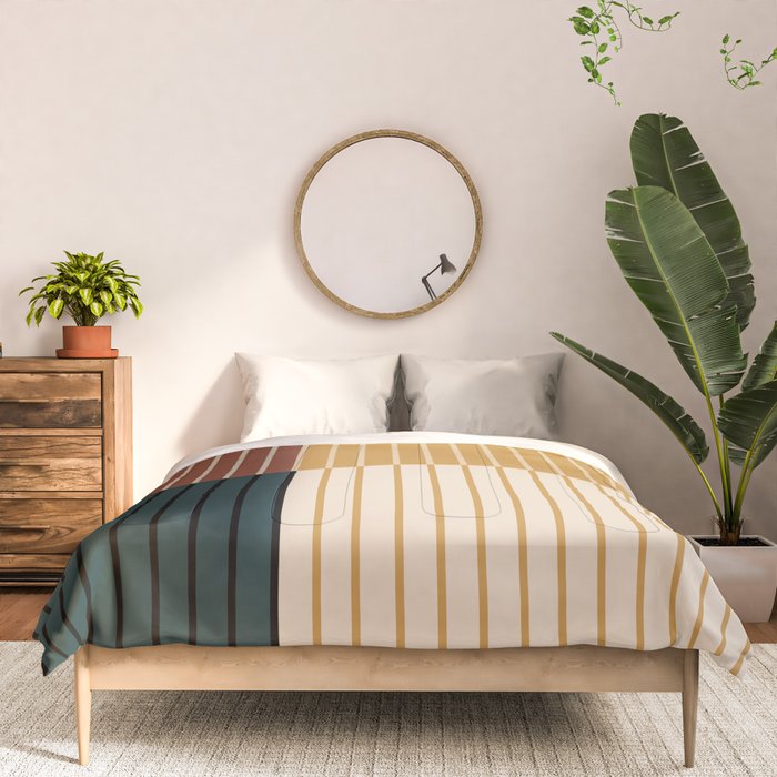 Color Block Line Abstract XV Comforter Gallery Image 3