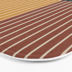 Color Block Line Abstract XV Bath Mat Gallery Image 3