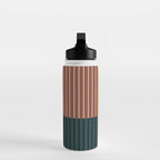 Color Block Line Abstract XV Water Bottle Gallery Image 3