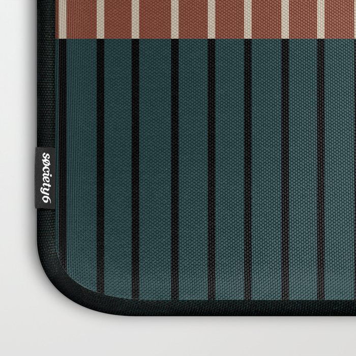 Color Block Line Abstract XV Laptop Sleeve Gallery Image 3