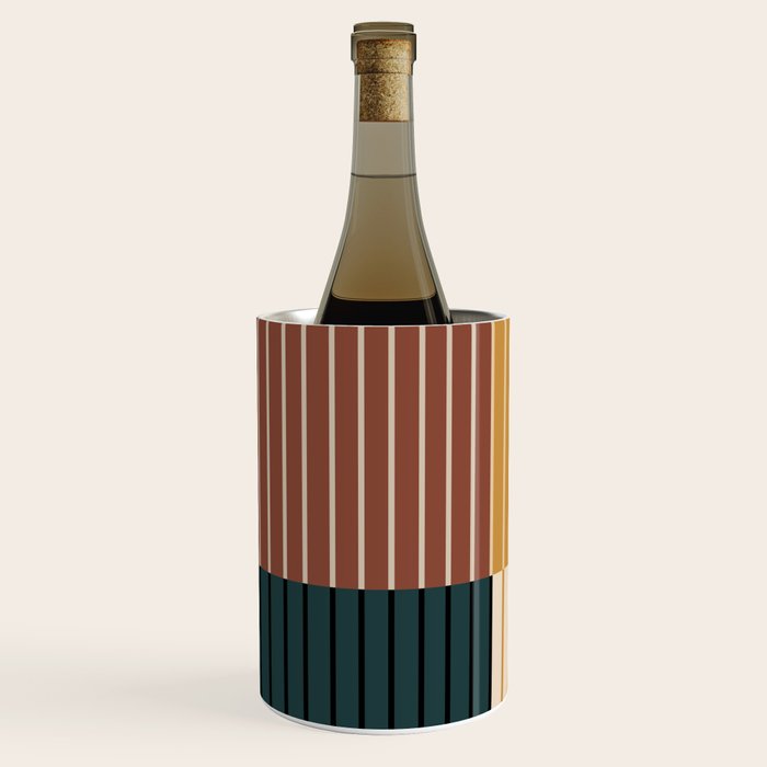 Color Block Line Abstract XV Wine Chiller Gallery Image 2