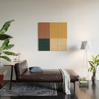 Color Block Line Abstract XV Wood Wall Art Gallery Image 2