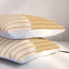 Color Block Line Abstract XV Pillow Sham Gallery Image 3