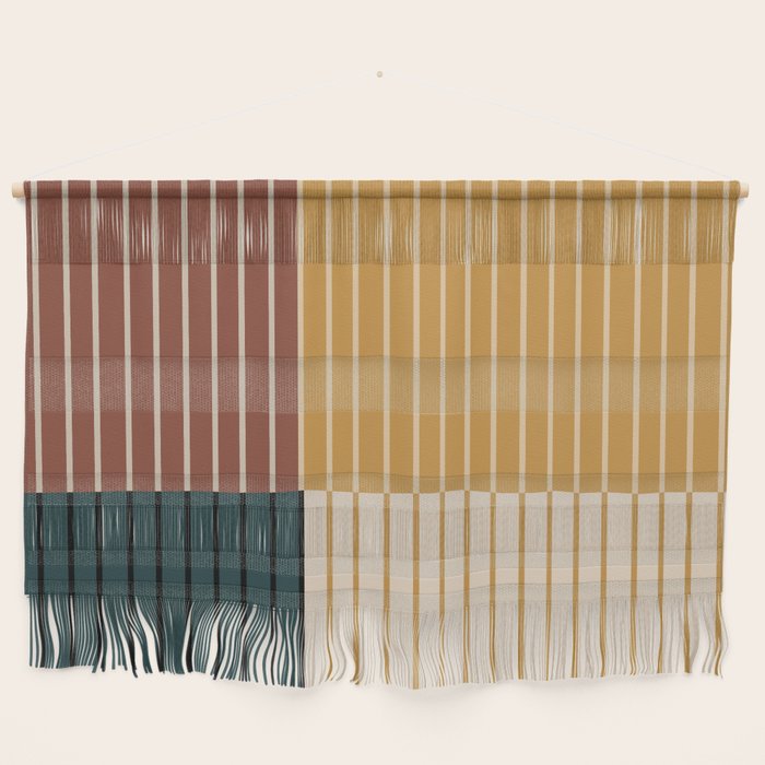 Color Block Line Abstract XV Wall Hanging Gallery Image 1