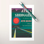 Atlas Shrugged by Ayn Rand 1957- Vintage First Edition Book Cover  Wrapping Paper Gallery Image 1