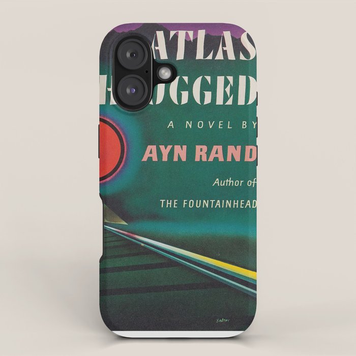 Atlas Shrugged by Ayn Rand 1957- Vintage First Edition Book Cover  iPhone Case Gallery Image 1