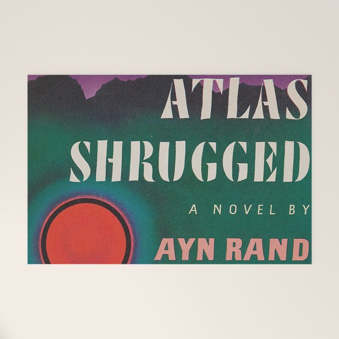 Atlas Shrugged by Ayn Rand 1957- Vintage First Edition Book Cover  Welcome Mat Gallery Image 1