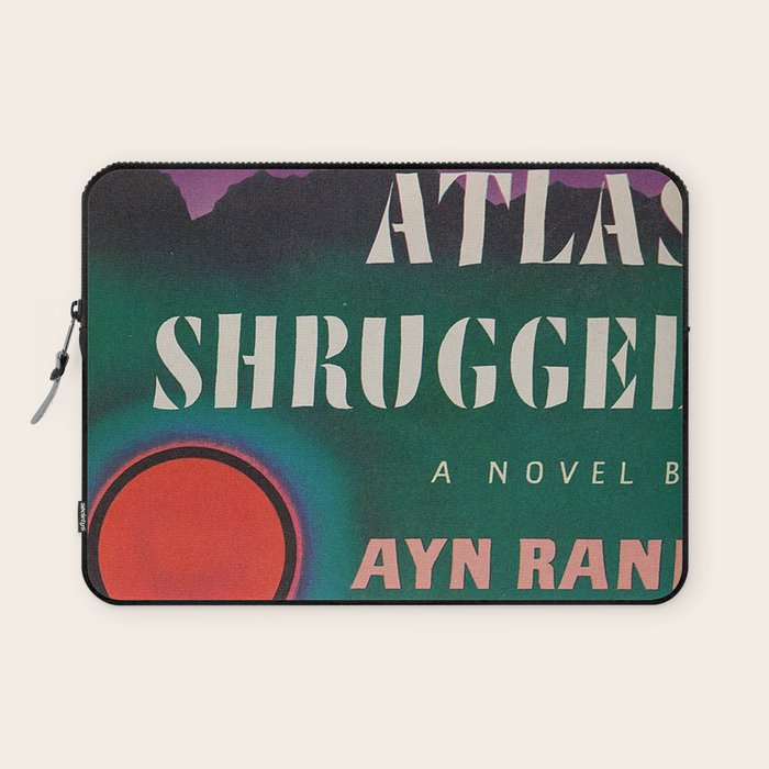 Atlas Shrugged by Ayn Rand 1957- Vintage First Edition Book Cover  Laptop Sleeve Gallery Image 1
