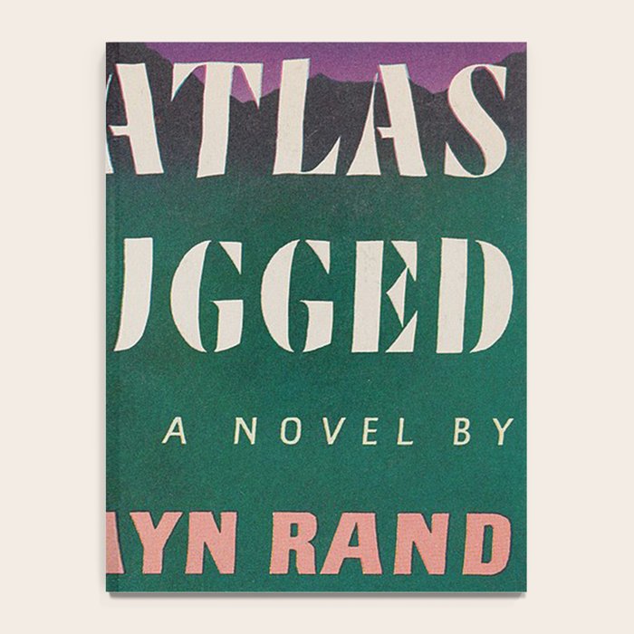 Atlas Shrugged by Ayn Rand 1957- Vintage First Edition Book Cover  Notebook Gallery Image 4